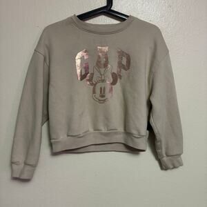 Gap x Disney Minnie Mouse Crew Neck Sweatshirt Girls Size L